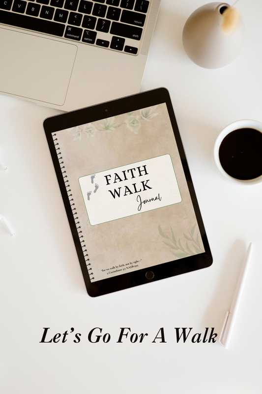 Walk by Faith Journal – Digital Faith-Based Prayer & Bible Study Planner **HyperLinked**